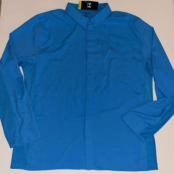 Fishing Shirt Under Armour Button Up Long Sleeve 3XL UNDER ARMOUR